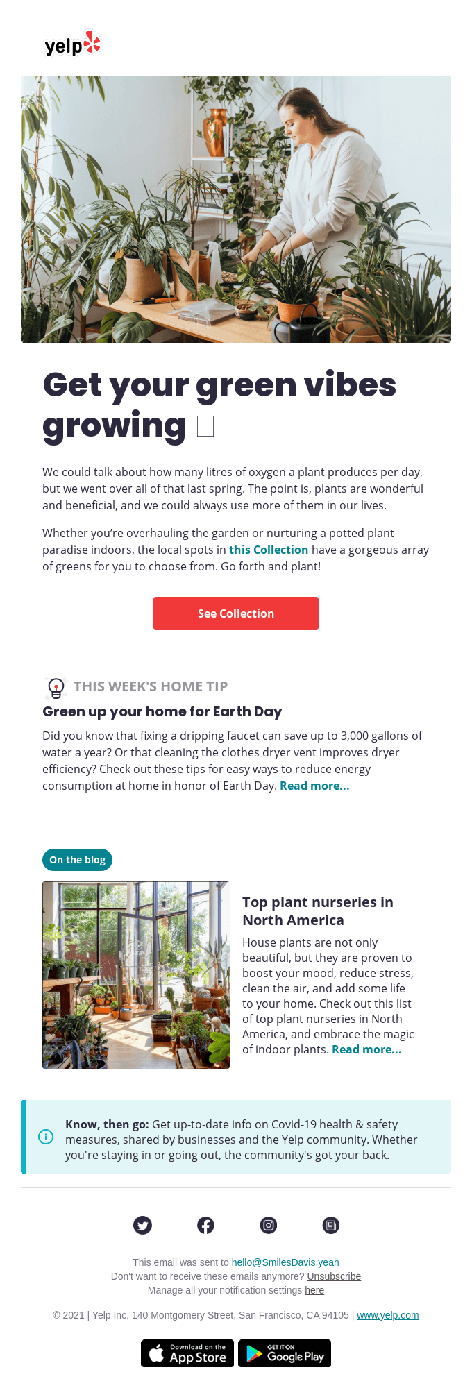 International Plant Health Day email example.