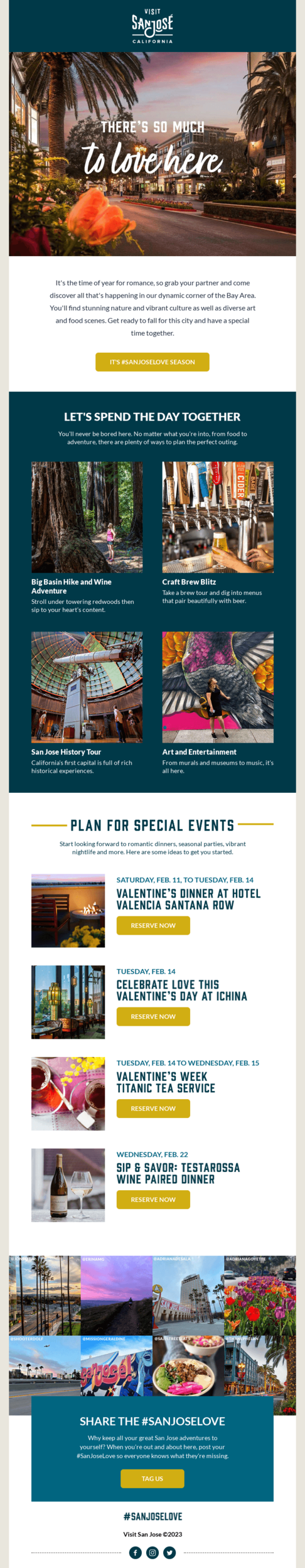 National Day of Tourism email example.