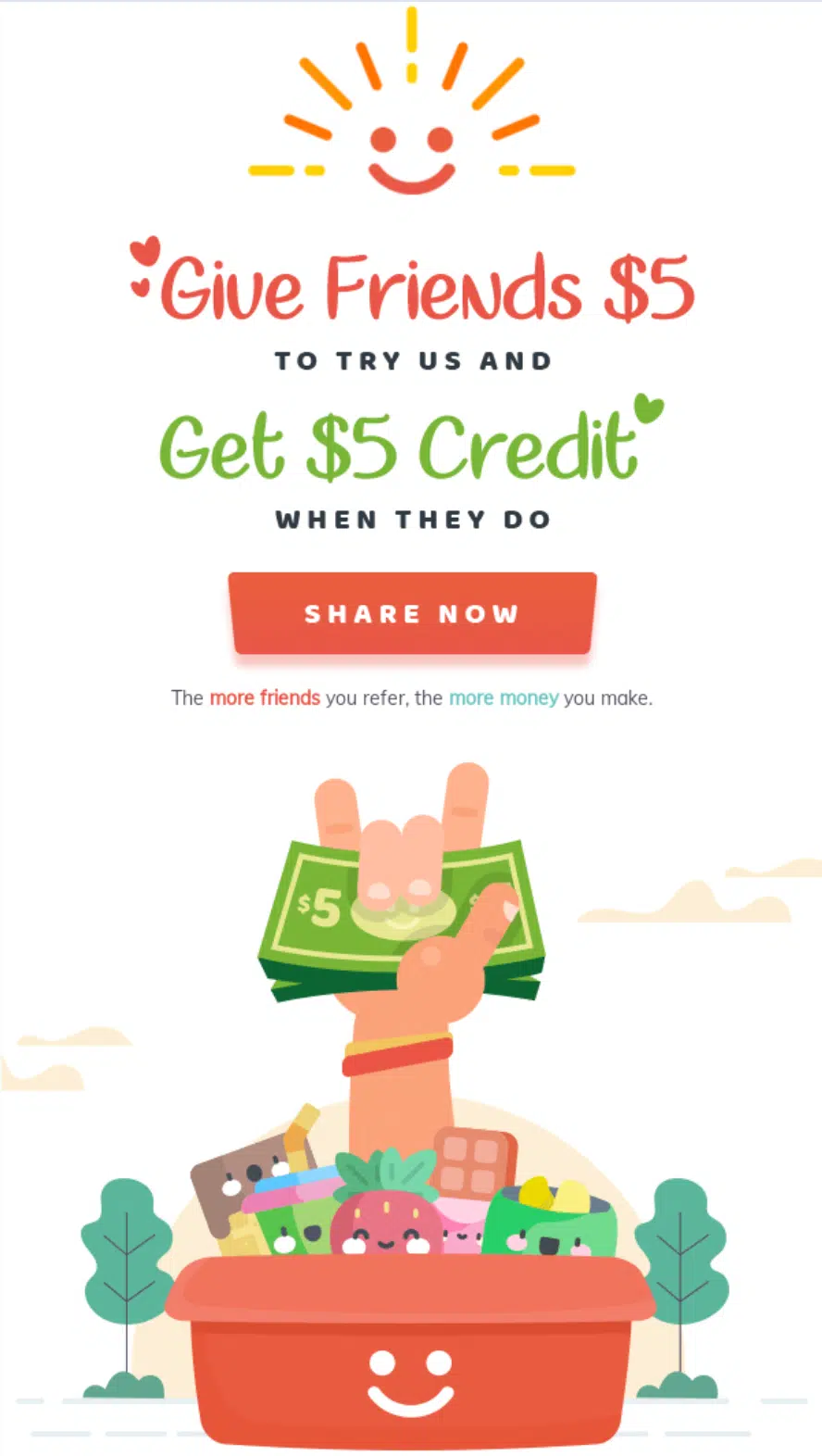 Best Friends Day email design.