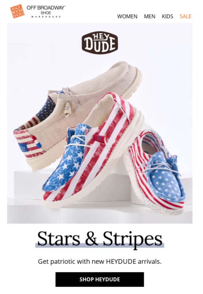 National Flag Week email design.