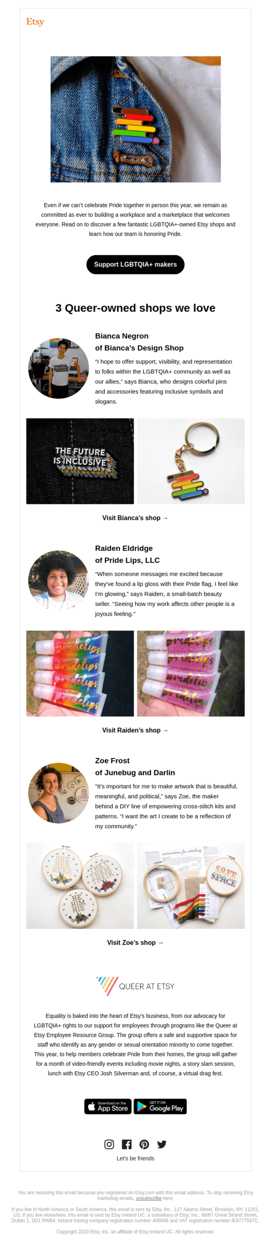 Queer Youth in Faith Day email design.