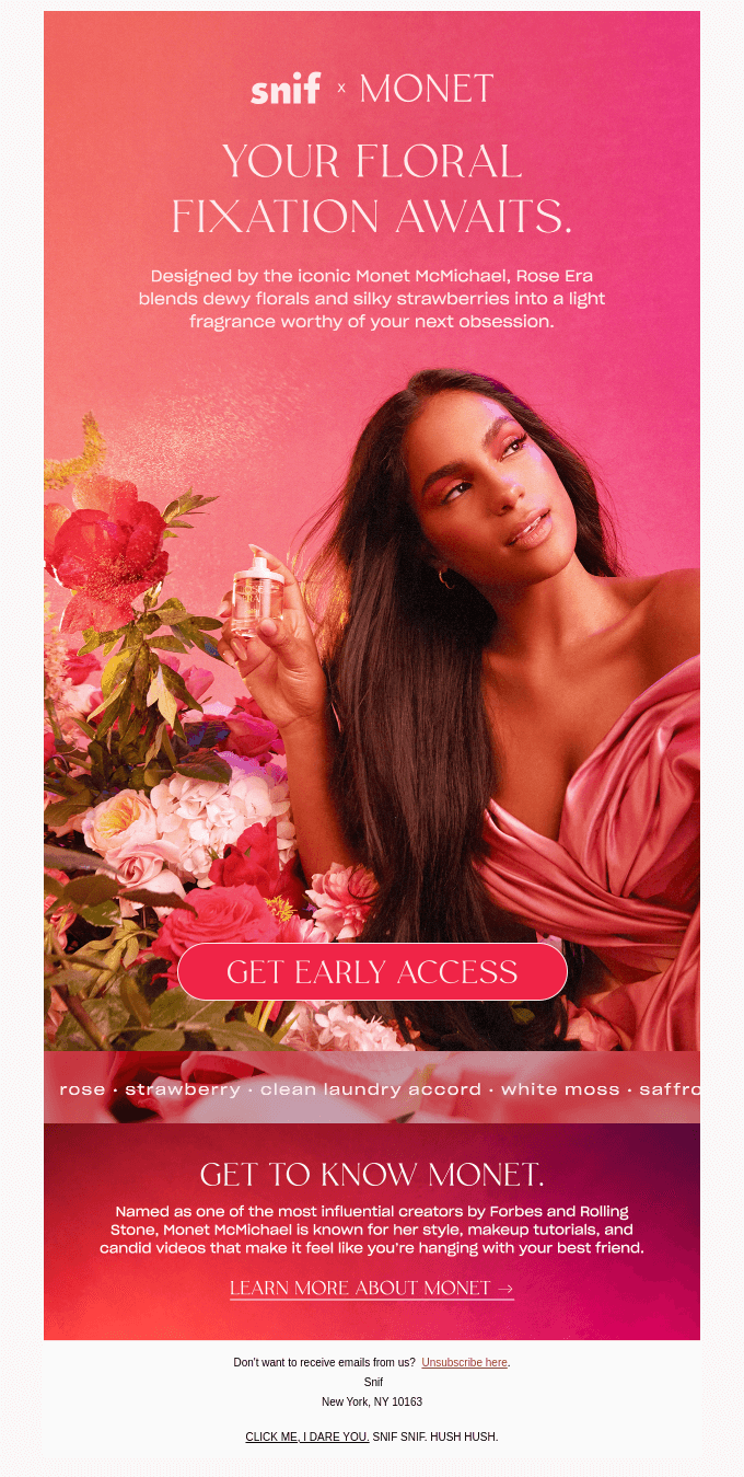 Red Rose Day email design.
