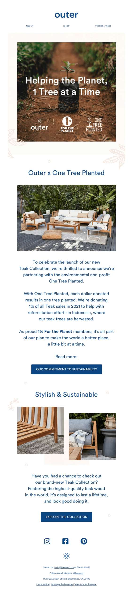 World Environment Day email design.