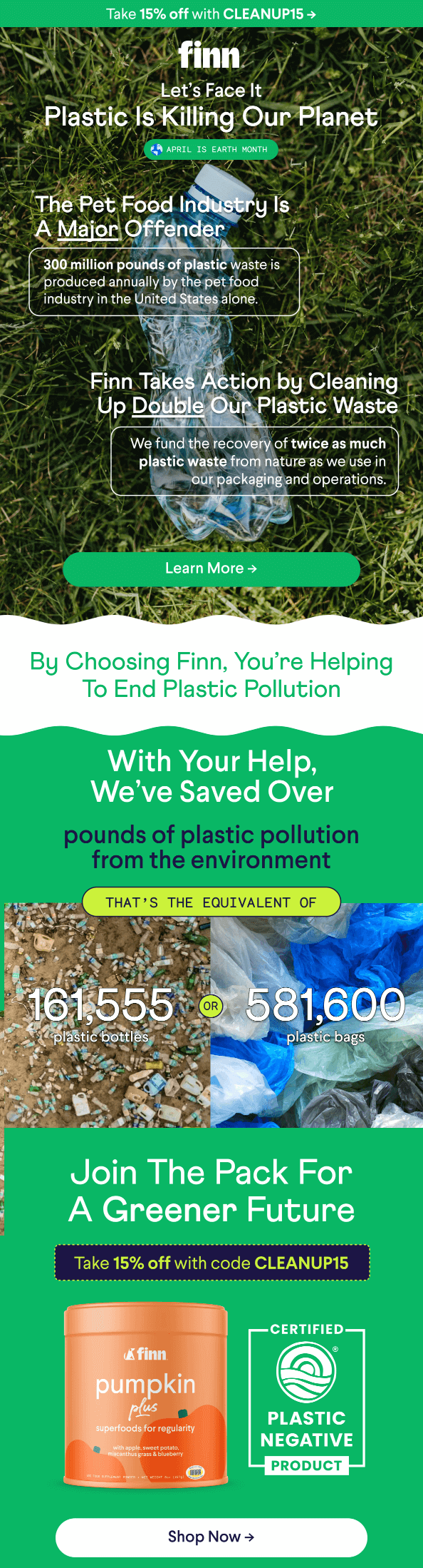 World Environment Day email design.