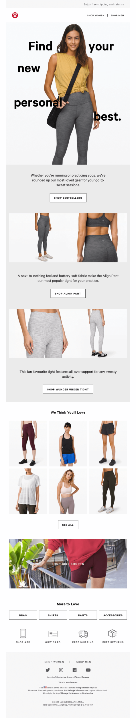 International Yoga Day email design.