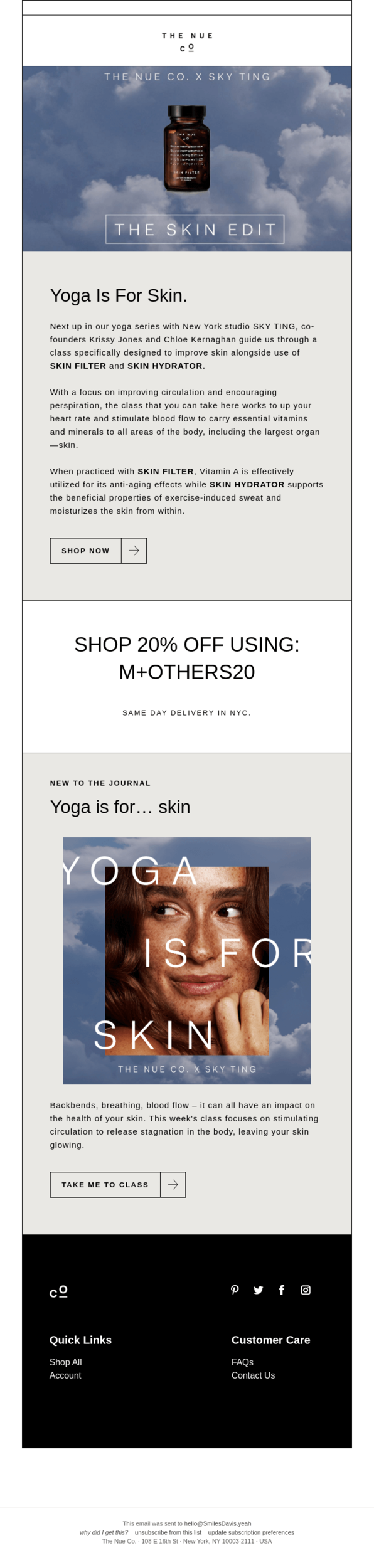 International Yoga Day email design.