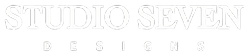 Studio Seven Designs white logo.